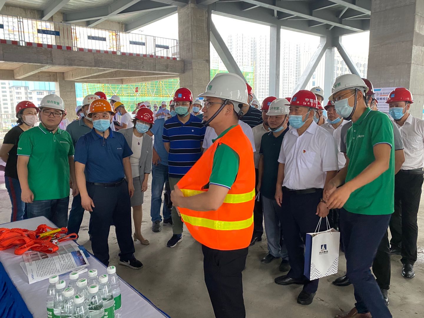 一視科技智慧工地智能安全帽檢測產品助力合肥市經開區6.16全國建筑安全日觀摩活動